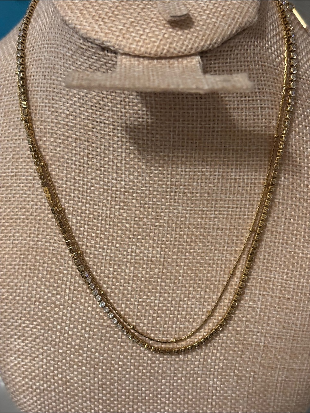Gold-Tone Double Chain Necklace - Women Jewelry